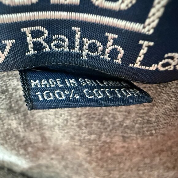 Polo Ralph Lauren Long Sleeve Shirt Gray XL 100% Cotton - Picture 6 of 8